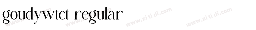 goudywtct  regular字体转换